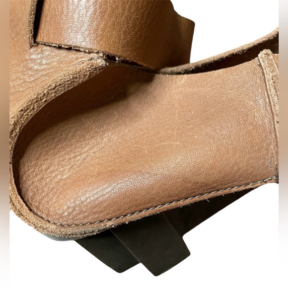 Trippen Carol Wedge Pumps in Brown Size 40/ US 9 Woman’s Ankle Straps - Picture 8 of 15